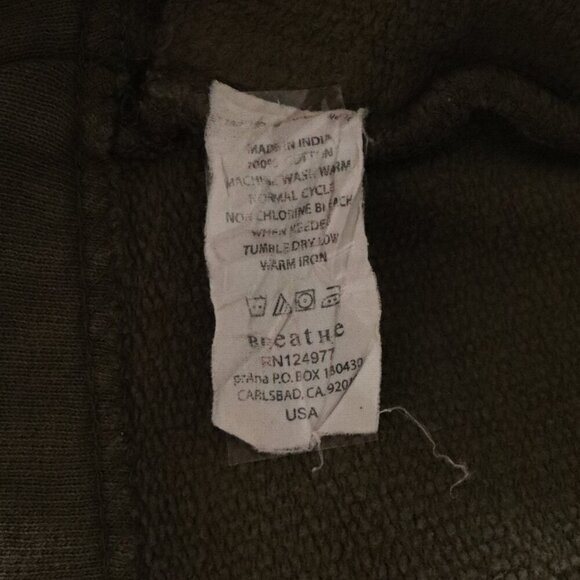 PrAna Women's Sz Lrg Green Army Military Double-Breasted Lightweight Pea Jacket - Picture 12 of 13